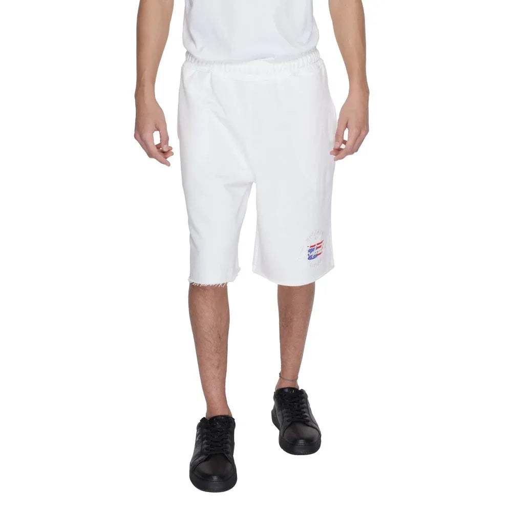 Underclub White Cotton Bermuda Shorts - Zeiniez