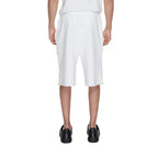 Underclub White Cotton Bermuda Shorts - Zeiniez