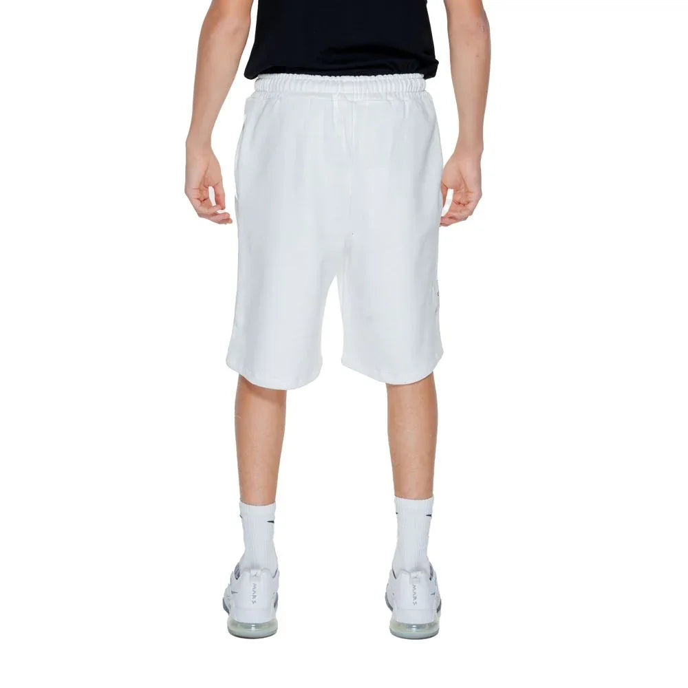 Underclub White Cotton Bermuda Shorts - Zeiniez