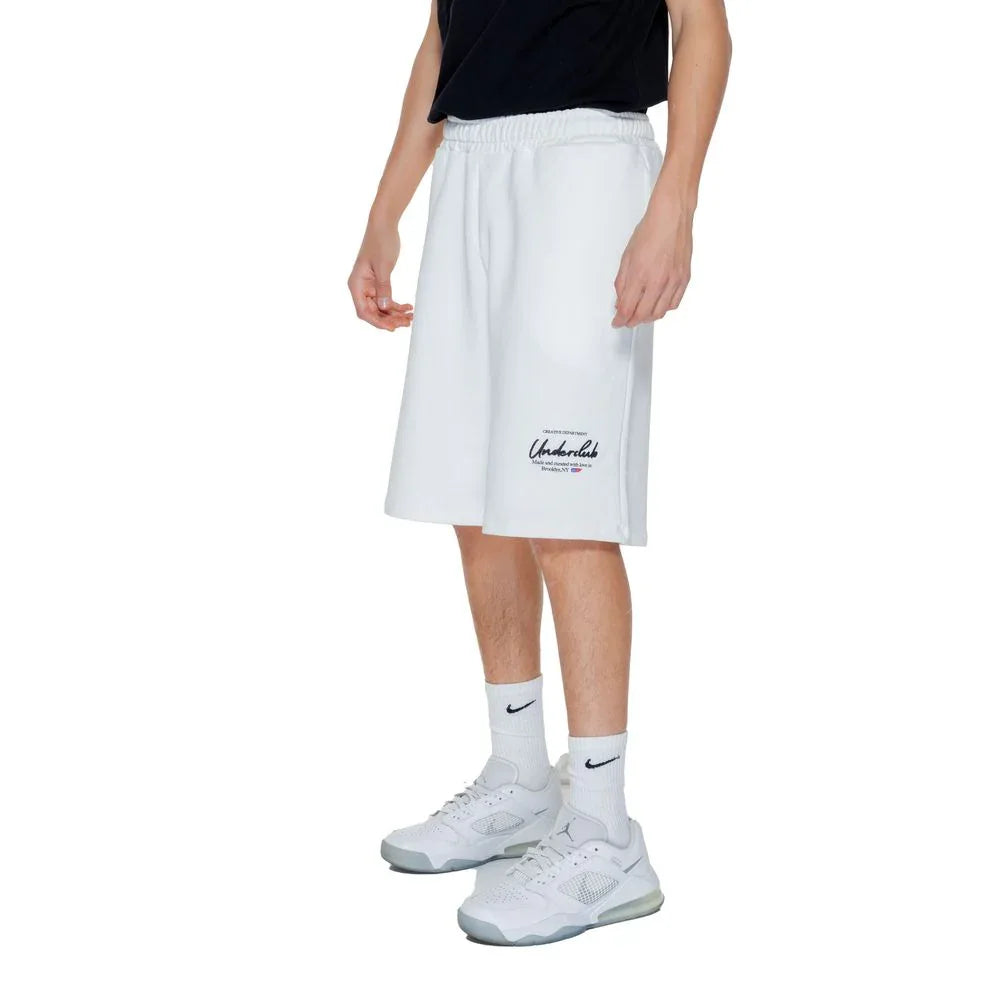 Underclub White Cotton Bermuda Shorts - Zeiniez