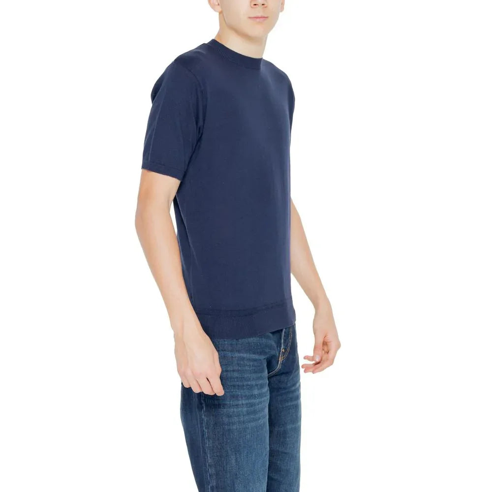 Hamaki-Ho Blue Cotton T-Shirt - Zeiniez