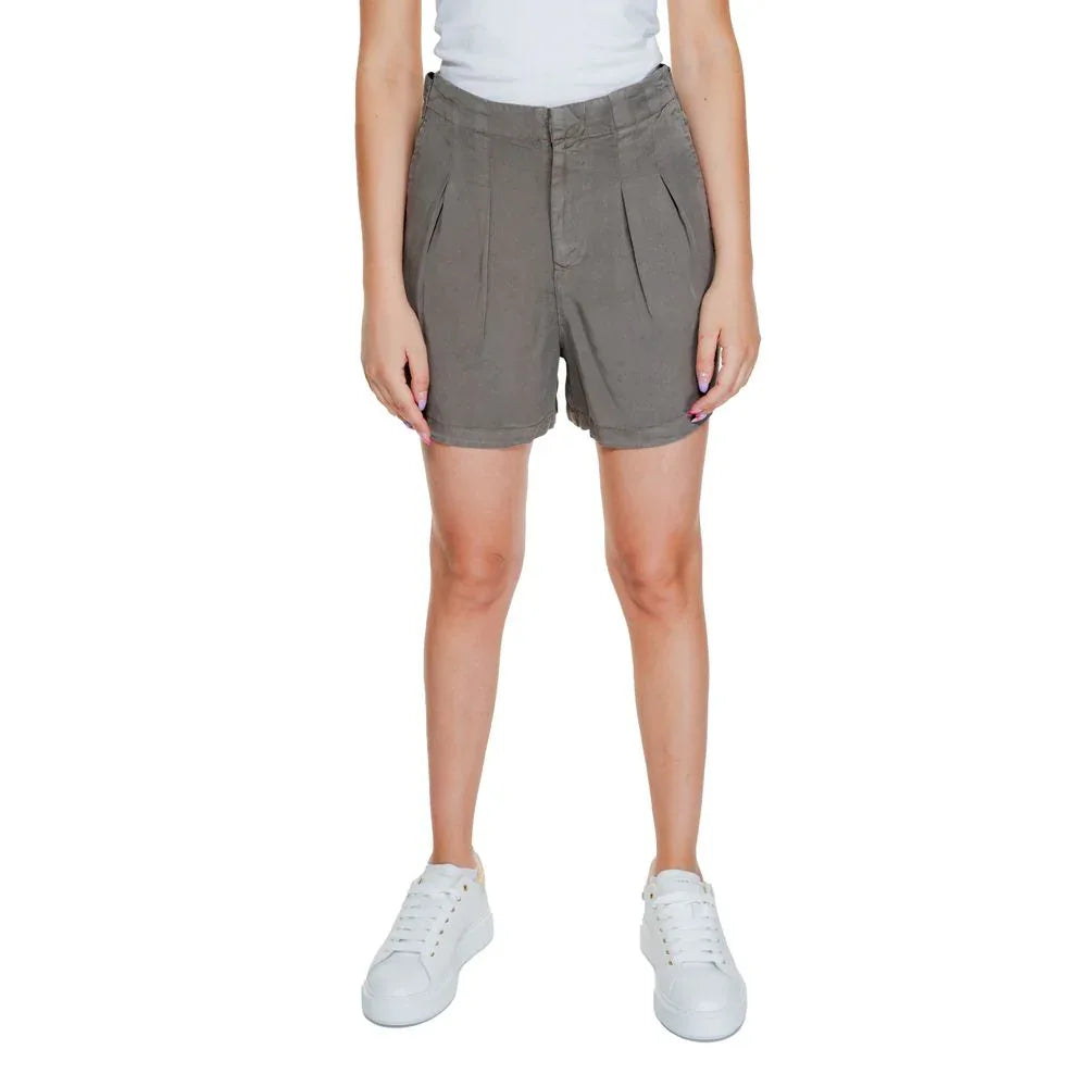 Vero Moda Beige Lyocell Shorts - Zeiniez