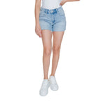 Vero Moda Light Blue Cotton Shorts - Zeiniez