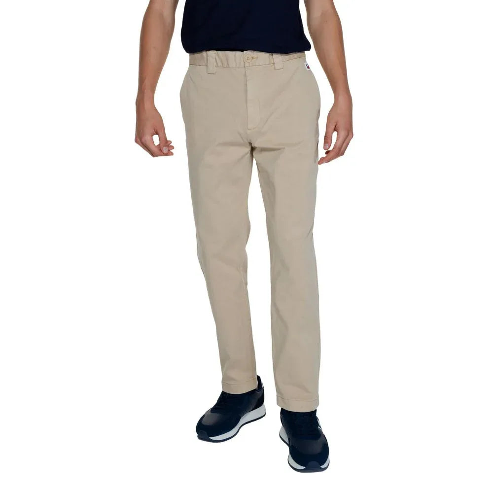 Tommy Hilfiger Jeans Gold Recycled Cotton Casual Pants - Zeiniez