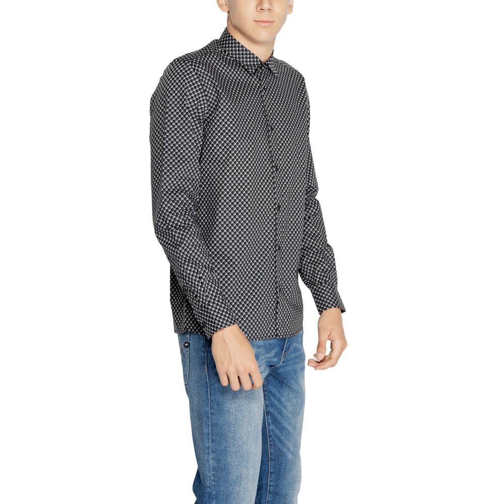 Antony Morato Gray Cotton Pattern Shirt - Zeiniez