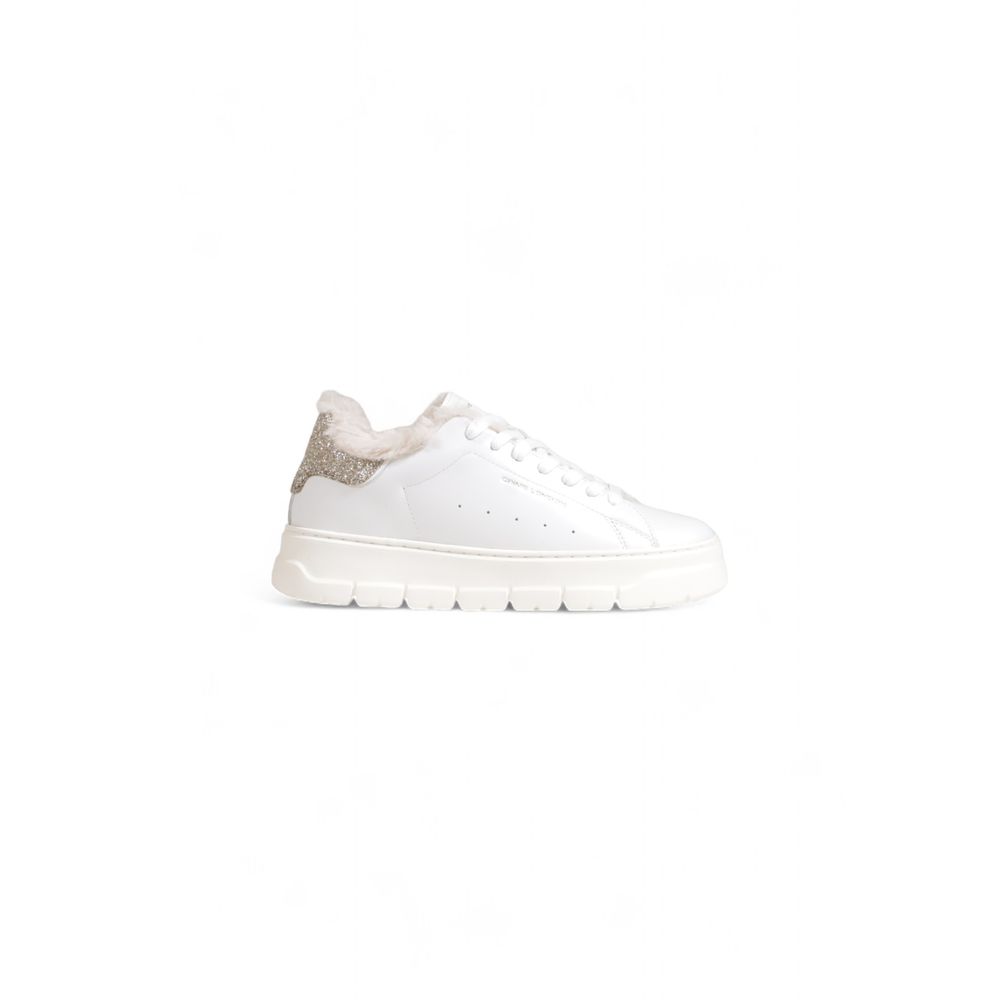 Crime London White Leather Chunky Sneakers - Zeiniez