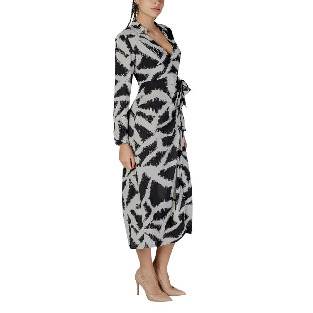 Jacqueline De Yong Black Recycled Polyester Long Dress - Zeiniez