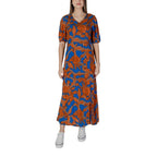 B.Young Blue Viscose Long Dress - Zeiniez