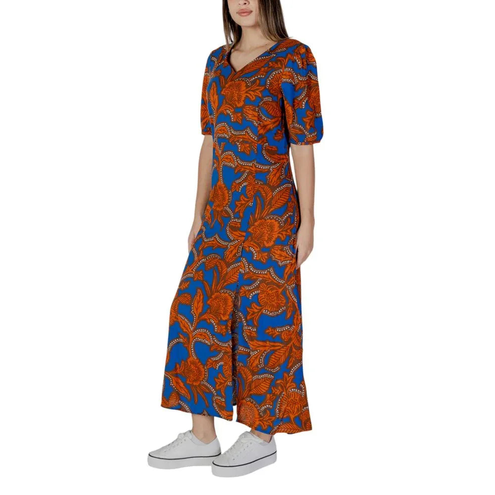 B.Young Blue Viscose Long Dress - Zeiniez