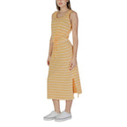 B.Young Bicolor Cotton Long Dress - Zeiniez