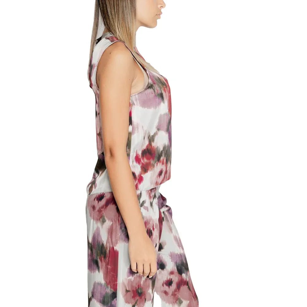 Rinascimento Bordeaux Polyester Tank Tops - Zeiniez