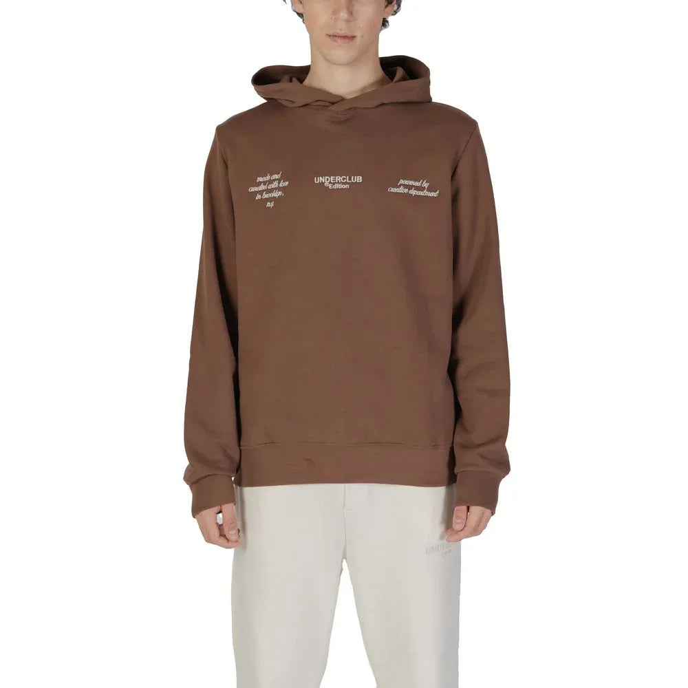 Underclub Brown Cotton Hoodie - Zeiniez