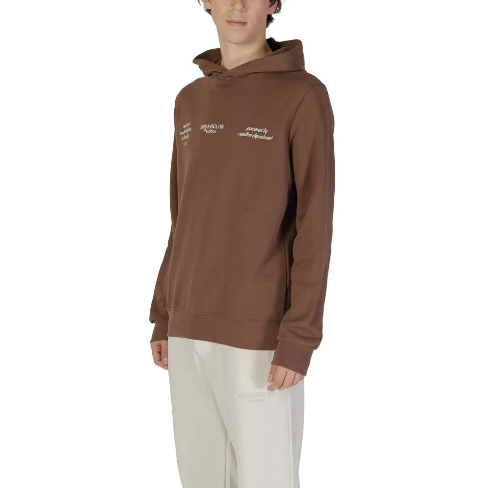Underclub Brown Cotton Hoodie - Zeiniez