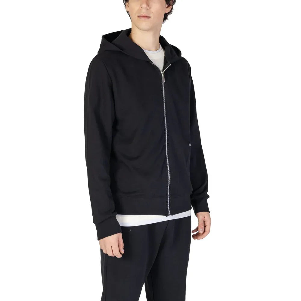 Underclub Black Cotton Hoodie - Zeiniez