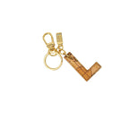 Alviero Martini Prima Classe Beige Leather Keychain - Zeiniez