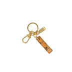 Alviero Martini Prima Classe Beige Leather Keychain - Zeiniez