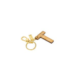 Alviero Martini Prima Classe Beige Leather Keychain - Zeiniez