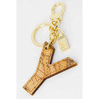 Alviero Martini Prima Classe Beige Artificial Leather Keychain - Zeiniez