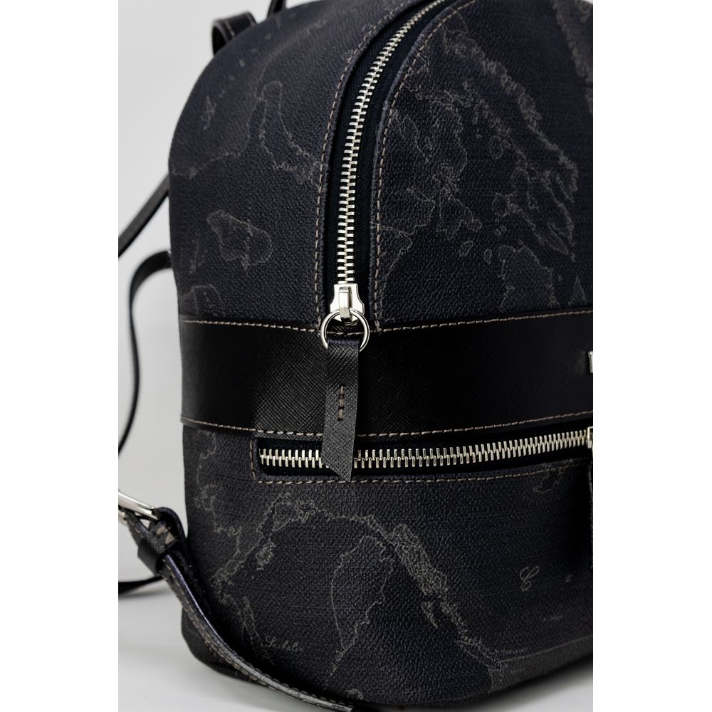 Alviero Martini Prima Classe Black Leather Backpack - Zeiniez
