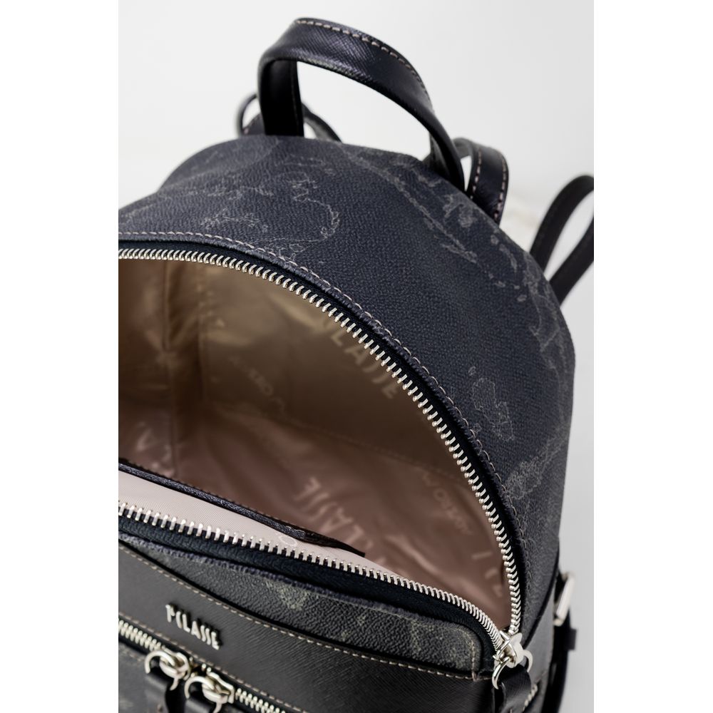 Alviero Martini Prima Classe Black Leather Backpack - Zeiniez
