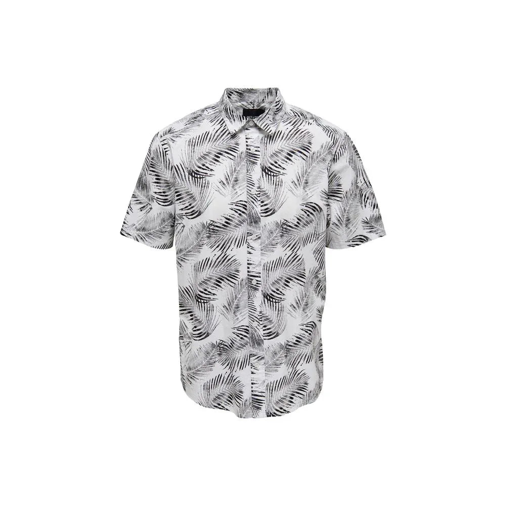 Only & Sons White Cotton Shortsleeve Shirt - Zeiniez