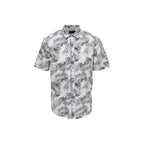 Only & Sons White Cotton Shortsleeve Shirt - Zeiniez