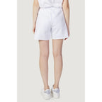 Blauer White Cotton Shorts - Zeiniez