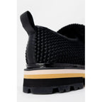 ASH Black Leather Platform Pumps - Zeiniez