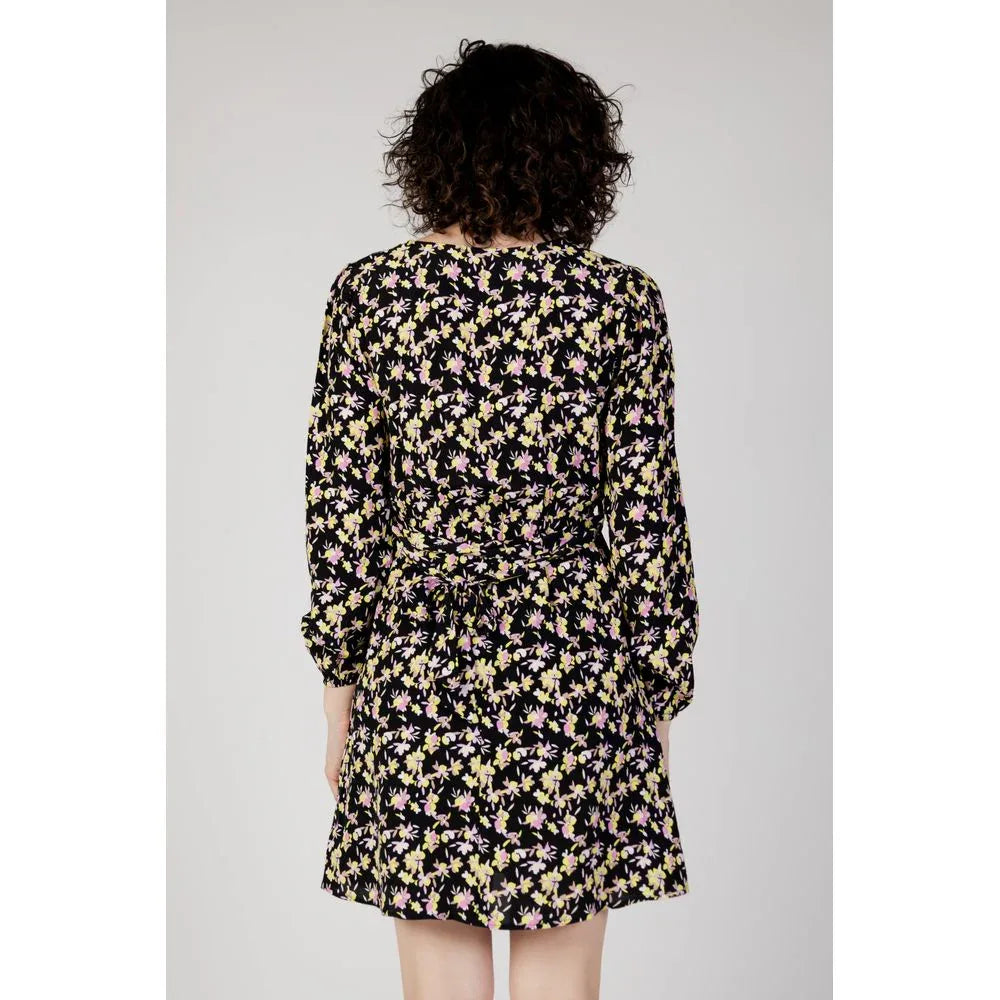 Jacqueline De Yong Black Viscose Short Dress - Zeiniez