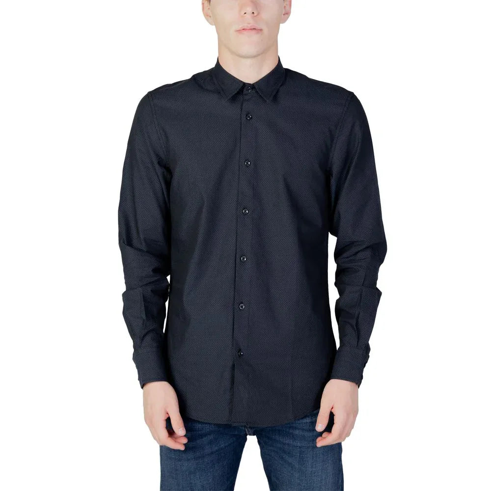 Antony Morato Blue Cotton Dress Shirt - Zeiniez