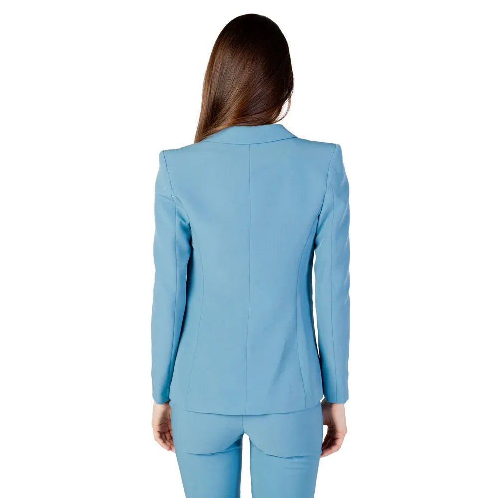 Rinascimento Turquoise Polyester Blazer - Zeiniez
