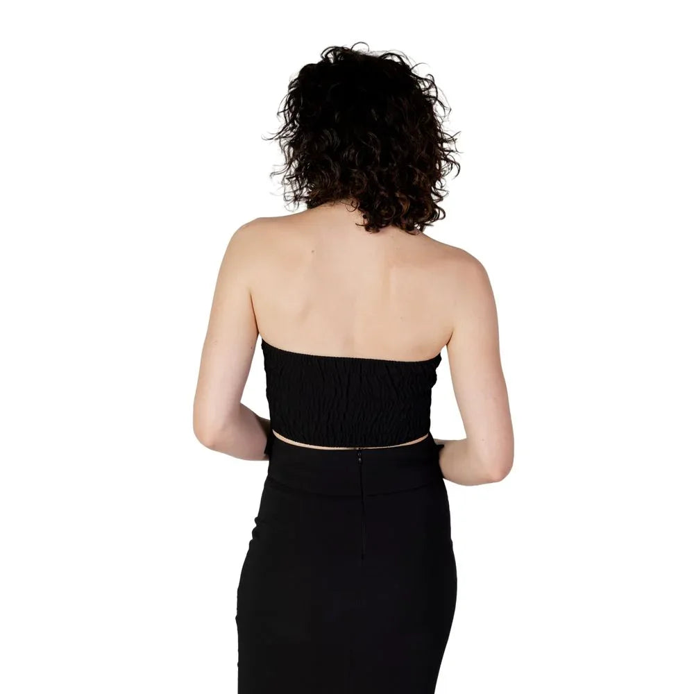 Rinascimento Black Polyester Top - Zeiniez