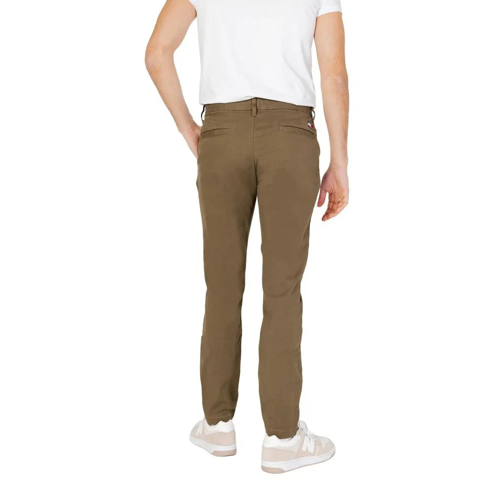 Tommy Hilfiger Jeans Green Organic Cotton Chino Pants - Zeiniez