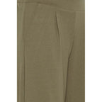 ICHI Green Recycled Polyester Flared Pants - Zeiniez