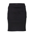 ICHI Black Polyester Mini Skirt - Zeiniez