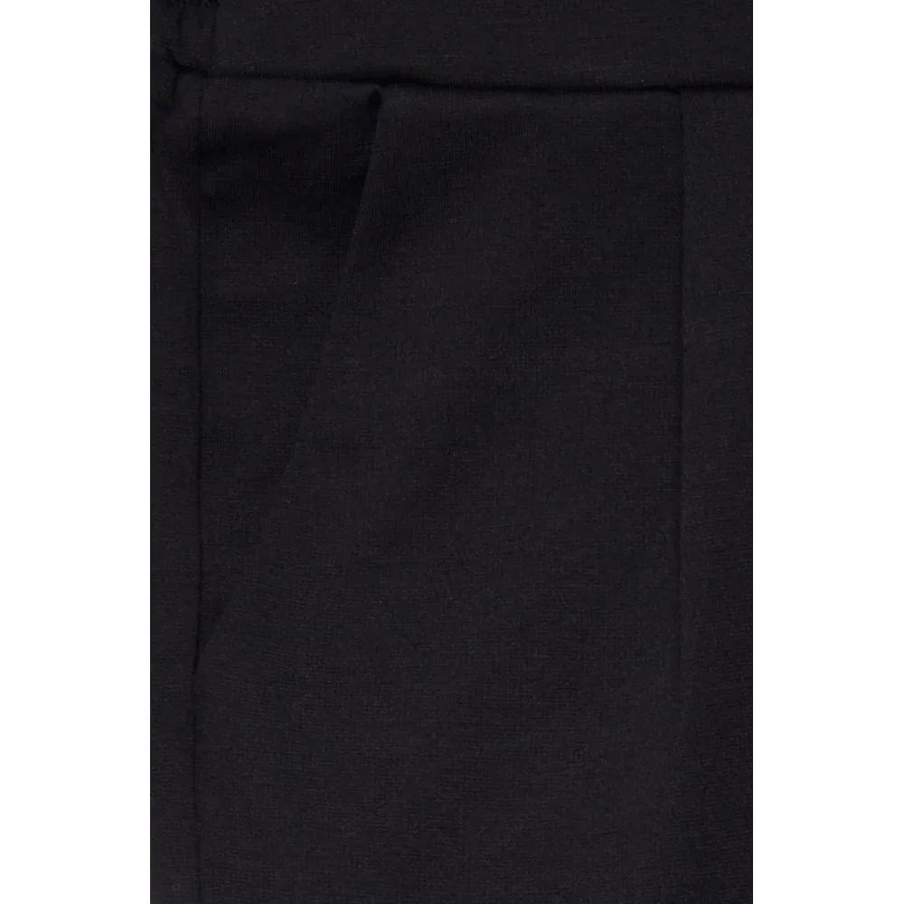 ICHI Black Polyester Mini Skirt - Zeiniez