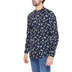 Antony Morato Blue Cotton Pattern Shirt - Zeiniez