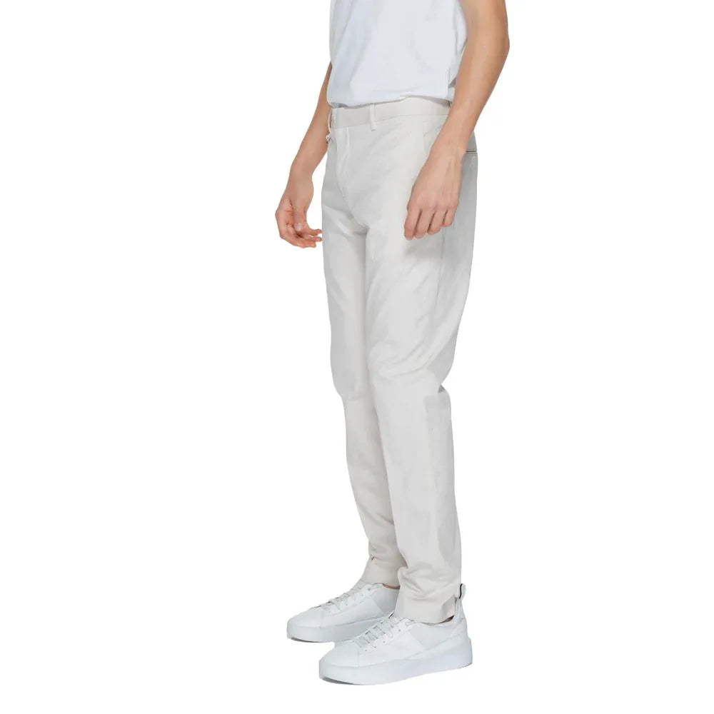 Antony Morato Beige Cotton Dress Pants - Zeiniez