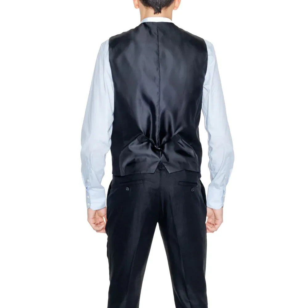 Antony Morato Black Linen Waistcoat - Zeiniez