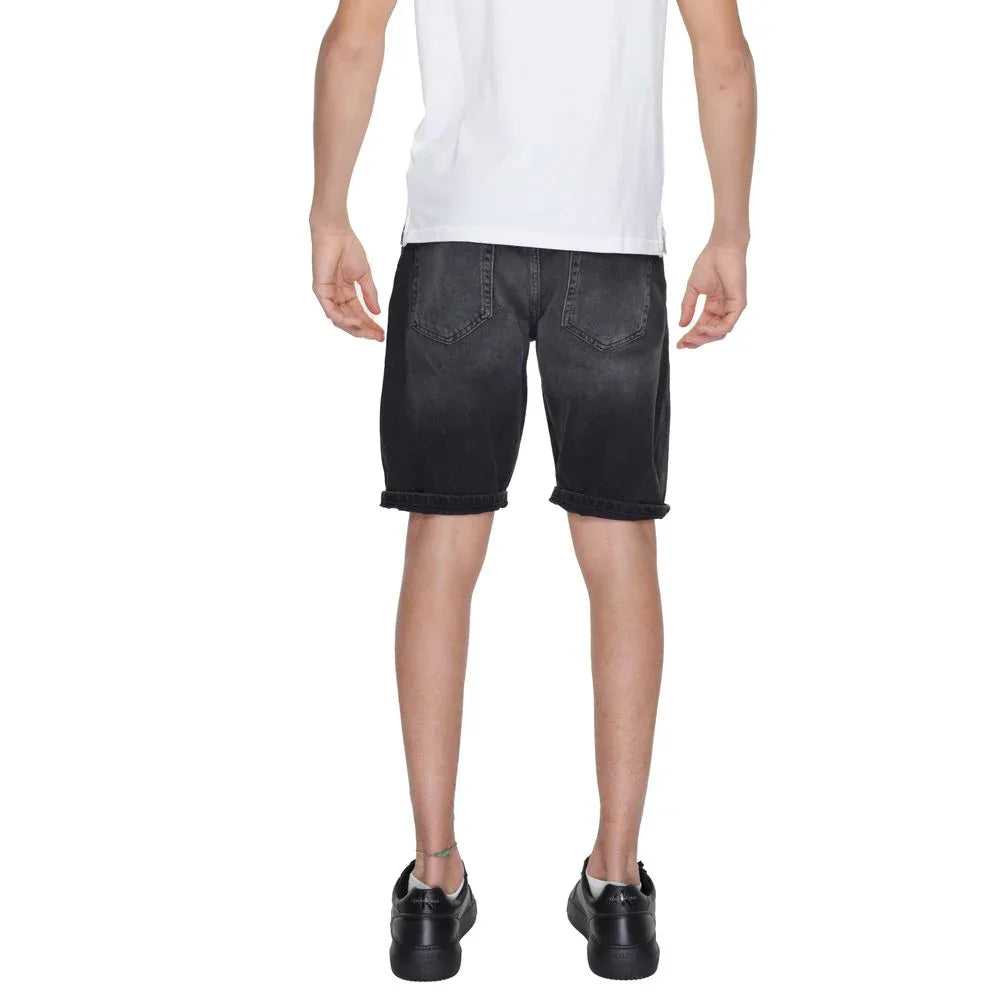 Antony Morato Black Cotton Bermuda Shorts - Zeiniez