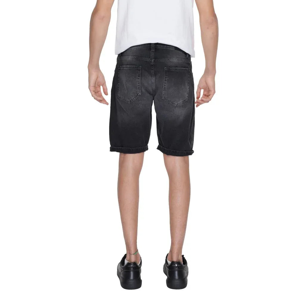 Antony Morato Black Cotton Bermuda Shorts - Zeiniez