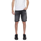 Antony Morato Black Cotton Bermuda Shorts - Zeiniez