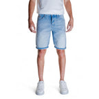 Antony Morato Light Blue Cotton Bermuda Shorts - Zeiniez
