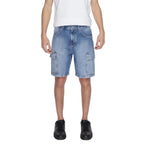 Antony Morato Blue Cotton Bermuda Shorts - Zeiniez