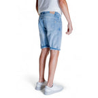 Antony Morato Light Blue Cotton Bermuda Shorts - Zeiniez