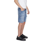 Antony Morato Blue Cotton Bermuda Shorts - Zeiniez
