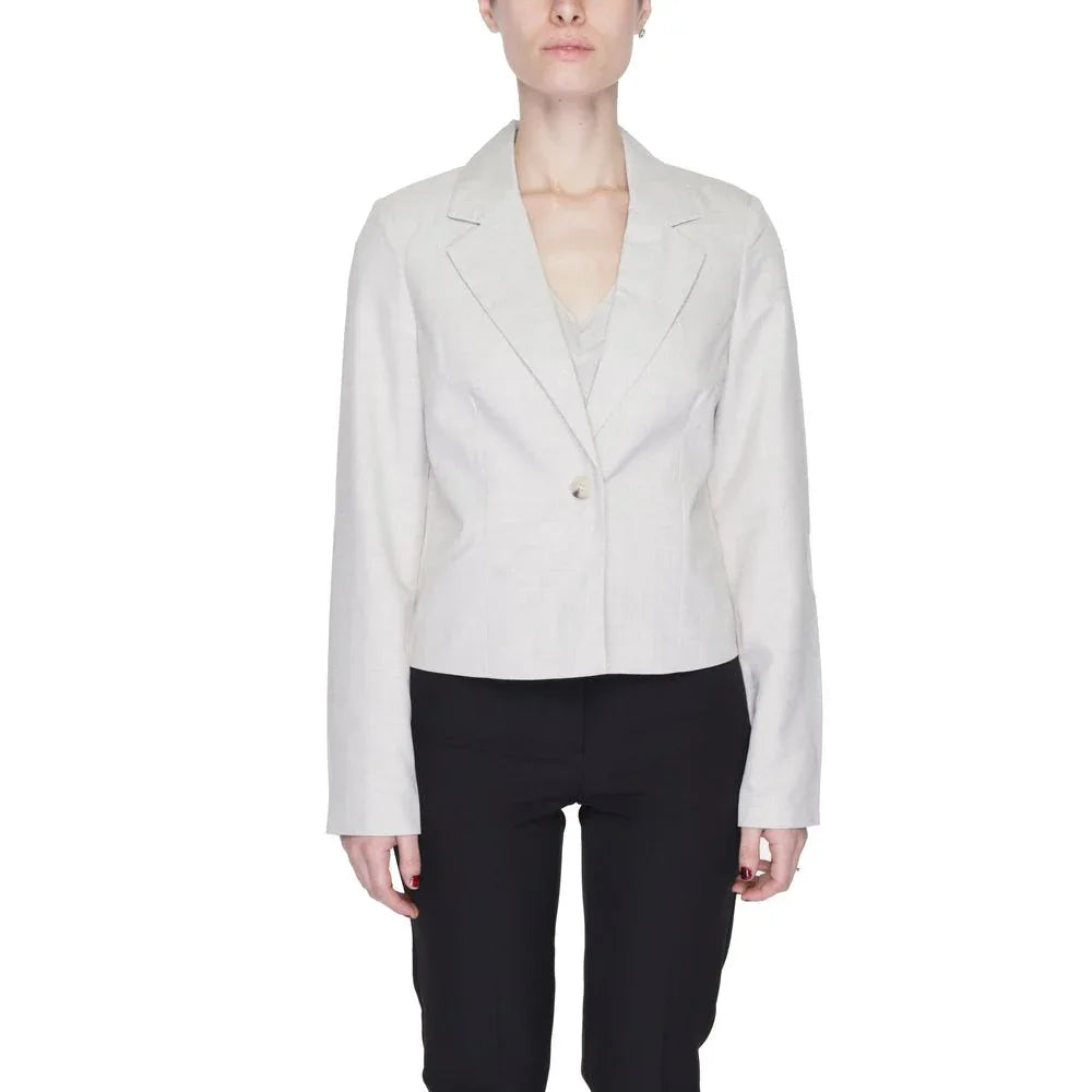 Vero Moda Gray Polyester Blazer - Zeiniez