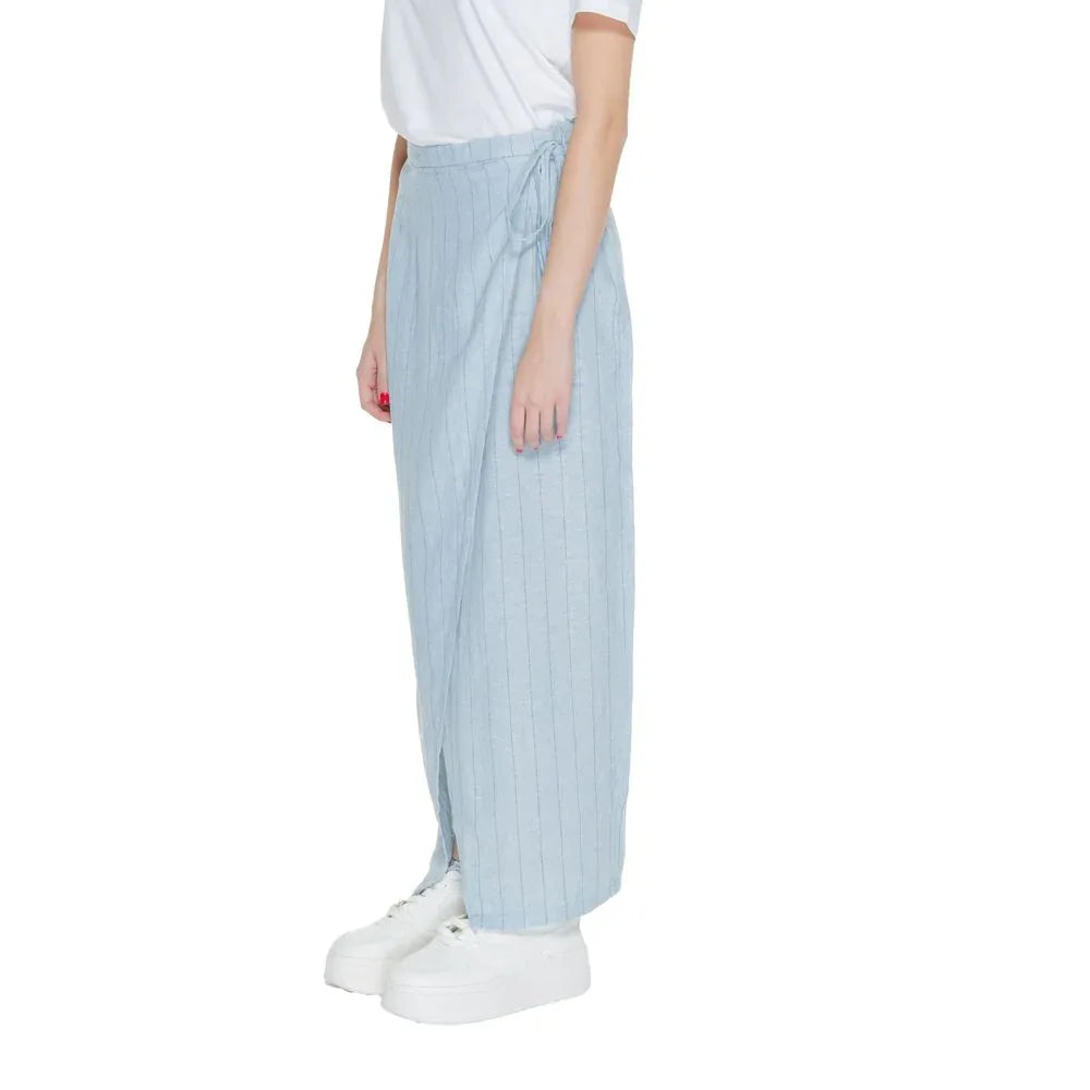 Vero Moda Blue Linen Long Skirt - Zeiniez
