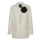 Vero Moda Beige Polyester Blazer - Zeiniez
