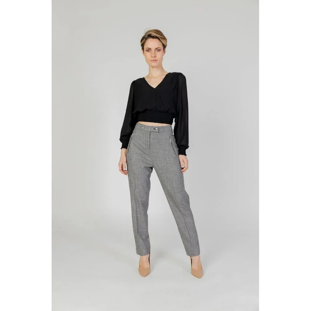 Morgan De Toi Black Polyester Pants - Zeiniez